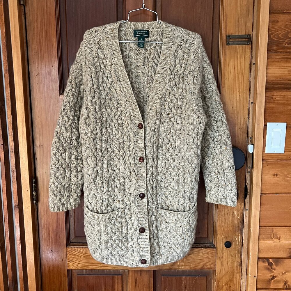 Vintage Ralph Lauren hand-knit cardigan